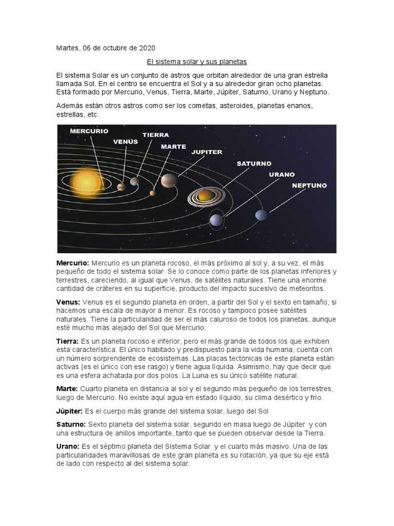 El Sistema Solar | PDF