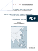 2010 A Geopolítica e o Complexo de Segurança Na Ásia Oriental - Questões Teóricas e Conceptuais PDF