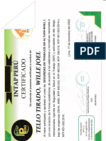 Certificado de Capacitacion en Trabajos de Alto Riesgo PDF