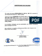 Certificado de Escaleras PDF