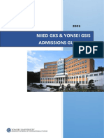 Yonsei GSIS 2023 Admissions Guide