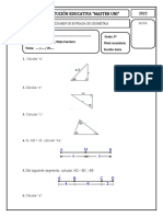 Prueba de Entrada 2º Sec. Geo