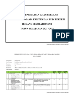 1.2. KISI-KISI UJIAN SEKOLAH PAKristen KOTA MADIUN Tahun 2022