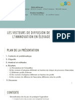 Vecteurs de Diffusion de L'innovation Agricole