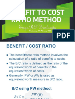 7 Benefit To Cost Ratio Method