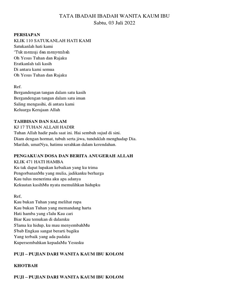 Tata Ibadah Ibadah Wanita Kaum Ibu Pdf