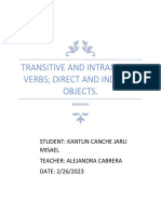 Transitive and Intransitive Verbs