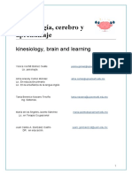 Kinesiología, Cerebro y Aprendizaje. PROYECTO FINAL