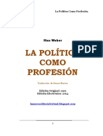 Weber LaPoliticaComoProfesion PDF
