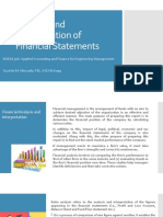 Module 3 Analysis and Interpretation of Financial Statements