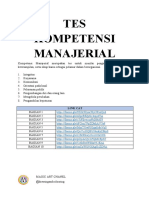 Soal Tes Kompetensi Manajerial