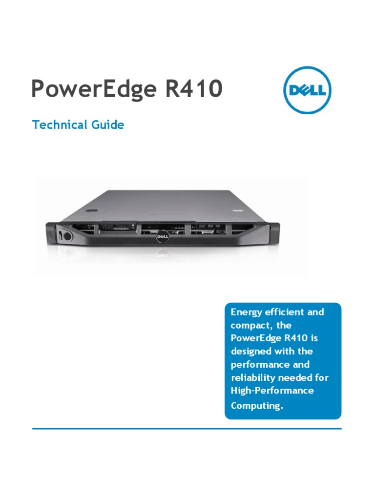 PowerEdge R410 Technical Guidebook | PDF | Solid State Drive | Hard ...