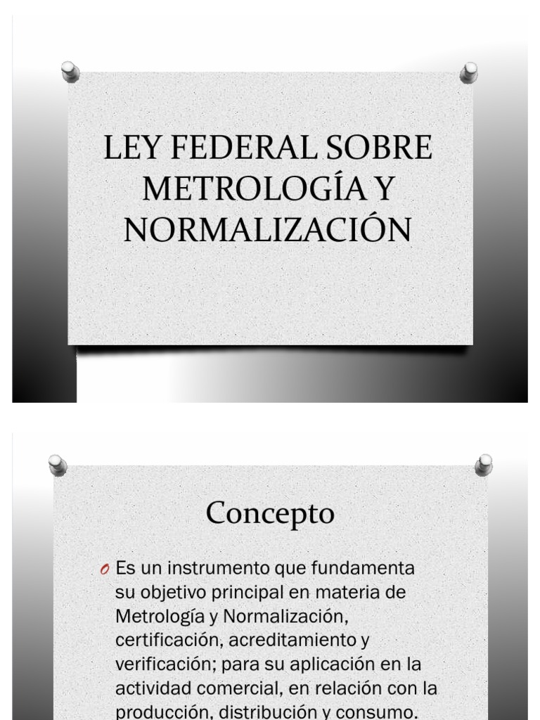 Ley Federal de Metrología y Normalización