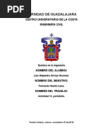 Química, Trabajo Final.