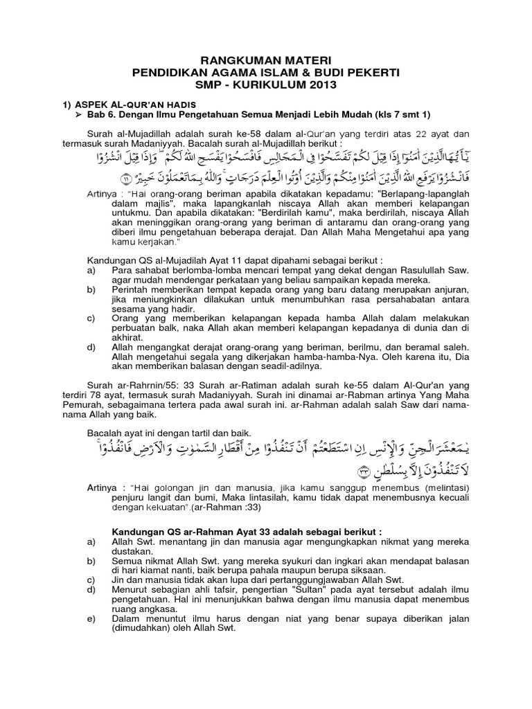 Template Rangkuman Materi Sklaz PDF | PDF