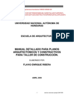Manual Detallado para Planos Arquitectonicos y Constructivos para Taller de Construccion (Enrique Rivera)