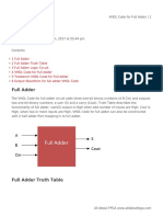 VHDL Code For Full Adder PDF