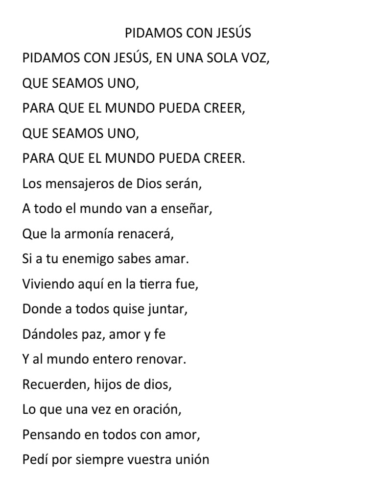 Unidad en la Oración con Jesús | PDF | Religión y espiritualidad