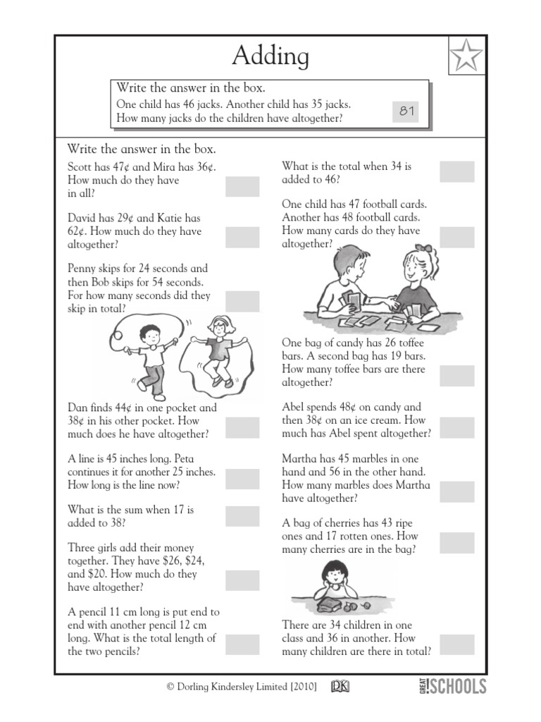 Adding: Write The Answer in The Box. 81 | PDF | Confectionery