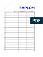 Employee database with nationality and passport details