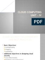 Cloud Computing - Unit IV
