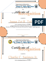 Certificate 2nd Quarter in English