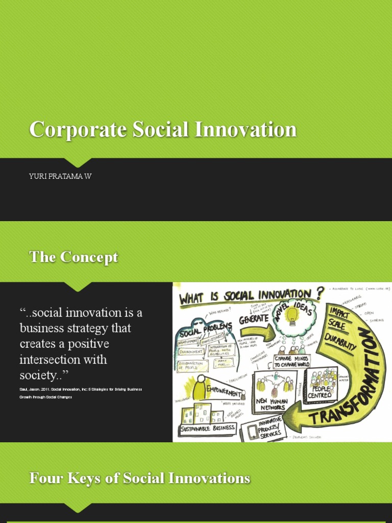 Strategies For Corporate Social Innovation Creating Shared Value