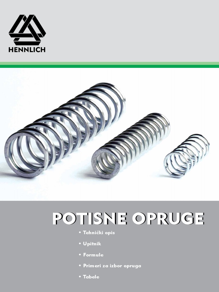 HENNLICH-Potisne Opruge PDF | PDF