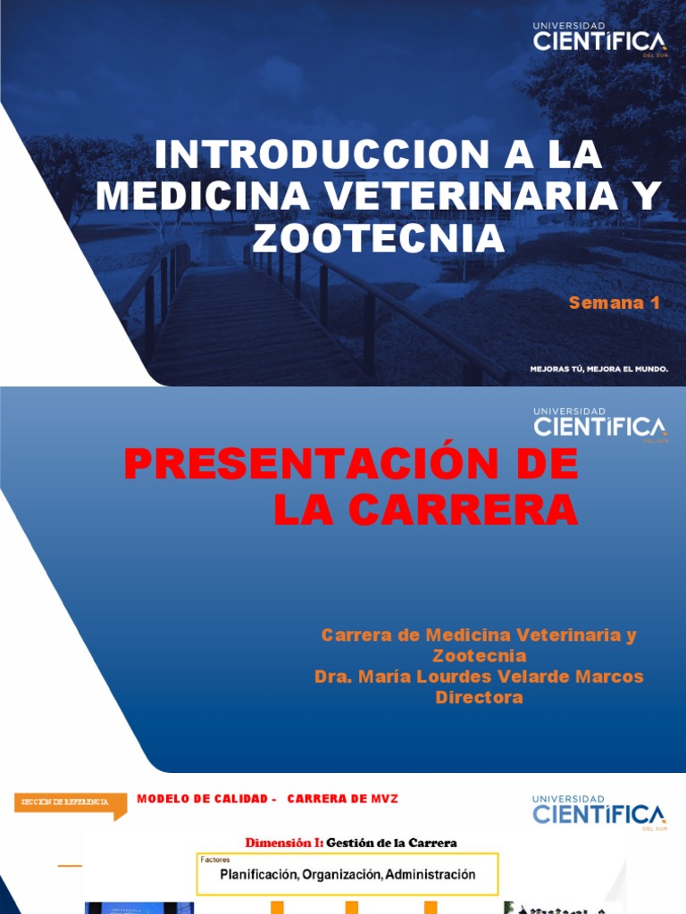 Introducción a Medicina Veterinaria y Zootecnia | PDF | Medicina ...