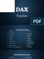 DAX Functions Reference