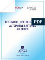 Technical Specification-Automotive Batteries - JIS Type PDF