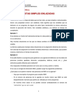 Capitulo 4 Documento-Listas Simples Enlazadas-Parte 1 Ultima Actualizacion