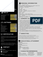 Black Professional Resume PDF