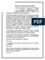 Procedimiento de Conciliación Prejudicial