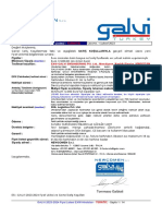 GALVI 2023-2024 Price List EXW India - TURKEY