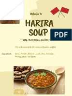 HARIRA SOUP Food Poster