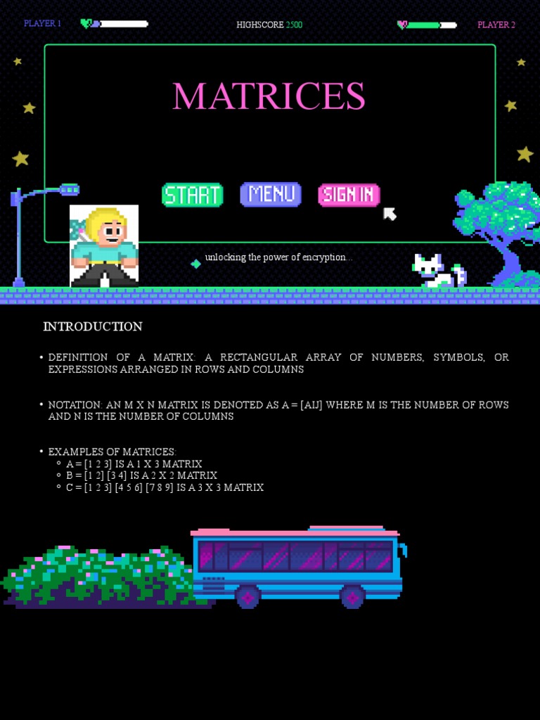 Matrices Presentation Pdf Matrix Mathematics Multiplication