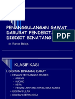 Penanganan Kasus Gigitan Binatang Berbisa