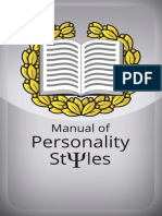 Manual of Personality Styles PDF