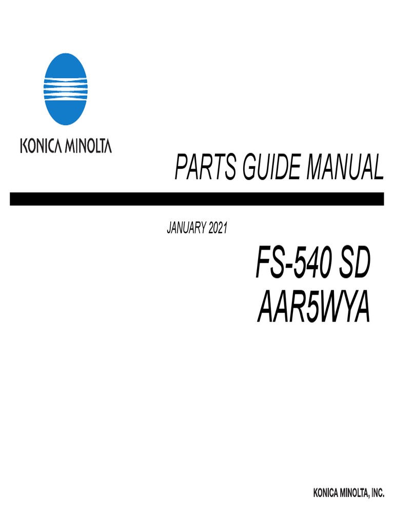 FS-540SD Parts List PDF | PDF