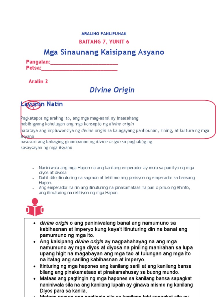 Araling Panlipunan 7 Modules Pdf