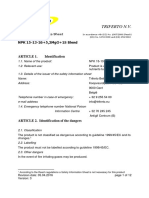 NPK Fertilizer Safety Data Sheet