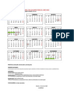 Calendario Laboral Alicante (Centers) 2022