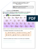 Actividad Del Abecedario Primer Periodo