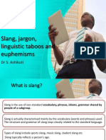 Slang, Jargon and Lingusitic Taboosppt
