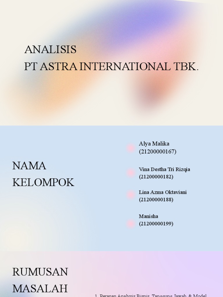 Analisis Bisnis PT Astra International | PDF