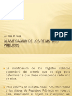 Registros públicos Guatemala clasificación efectos
