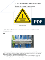 Care Este Diferenta Dintre Nul, Masa Si Impamantare