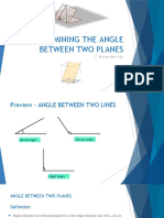 Determining The Angle Between Two Planes