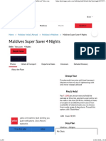 Maldives Super Saver 4 Nights: Book Now Submit Query